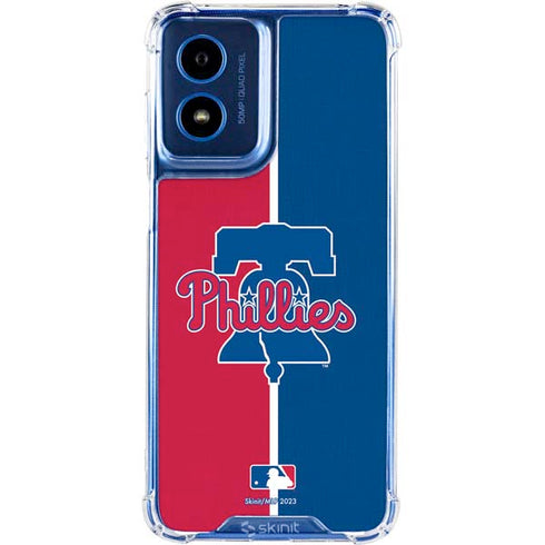 MLB Philadelphia Phillies Split Moto G 5G (2024) Clear Case